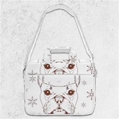 French Bulldog Christmas T- Shirt Happy Christmas Santa Frenchie T- Shirt Macbook Pro 13  Shoulder Laptop Bag  by ZUXUMI