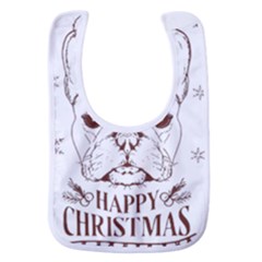 French Bulldog Christmas T- Shirt Happy Christmas Santa Frenchie T- Shirt Baby Bib by ZUXUMI