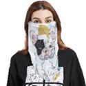 French Bulldog Christmas T- Shirt Happy New Year Frenchie Bulldog T- Shirt Face Covering Bandana (Triangle) View1