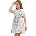 Pisces T-shirtpisces Gold Edition - 12 Zodiac In 1 T-shirt Kids  Bow Tie Puff Sleeve Dress View3