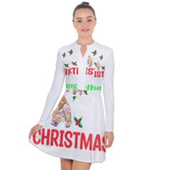 French Bulldog Dog Xmas Pajama T- Shirt French Bulldog Dog Xmas This Is My Christmas Pajama T- Shirt Long Sleeve Panel Dress by ZUXUMI