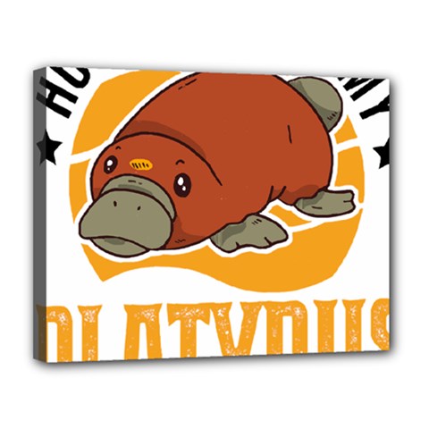 Platypus T-shirtplatypus Home T-shirt Canvas 14  X 11  (stretched) by EnriqueJohnson