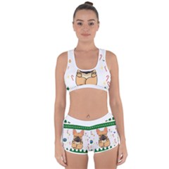 French Bulldog T- Shirt Cute French Bulldog Christmas T- Shirt Racerback Boyleg Bikini Set by ZUXUMI