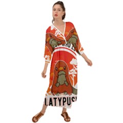 Platypus T-shirtplatypus Young T-shirt Grecian Style  Maxi Dress by EnriqueJohnson