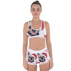 French Bulldog T- Shirt French Bulldog Merry Christmas T- Shirt (1) Racerback Boyleg Bikini Set by ZUXUMI