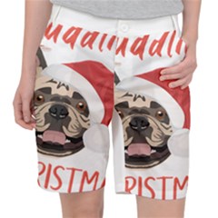 French Bulldog T- Shirt French Bulldog Merry Christmas T- Shirt (1) Women s Pocket Shorts