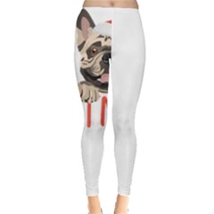 French Bulldog T- Shirt French Bulldog Merry Christmas T- Shirt (2) Everyday Leggings  by ZUXUMI