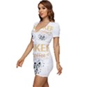 Poker T-shirtif It Involves Coffee Poker T-shirt Low Cut Cap Sleeve Mini Dress View2