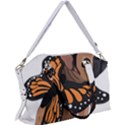 French Bulldog T- Shirt Frenchie Butterfly T- Shirt Canvas Crossbody Bag View1