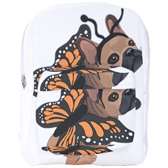 French Bulldog T- Shirt Frenchie Butterfly T- Shirt Full Print Backpack by ZUXUMI