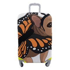 French Bulldog T- Shirt Frenchie Butterfly T- Shirt Luggage Cover (small) by ZUXUMI