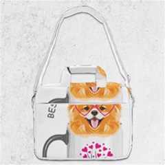 Pomeranian Dog T-shirtcute Pomeranian Dog Peeking Out Of A Mug T-shirt Macbook Pro 13  Shoulder Laptop Bag  by EnriqueJohnson