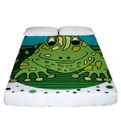 Frog Lovers Gift T- Shirtfrog T- Shirt Fitted Sheet (california King Size) by ZUXUMI