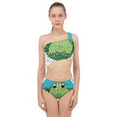 Frog Lovers Gift T- Shirtfrog T- Shirt Spliced Up Two Piece Swimsuit by ZUXUMI