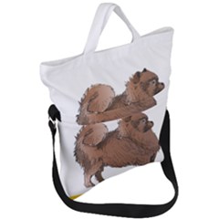 Pomeranian T-shirtnope Not Today Pomeranian 24 T-shirt Fold Over Handle Tote Bag by EnriqueJohnson