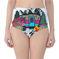 Funny Camping Sayings T- Shirt Funny Camping T- Shirt Classic High-waist Bikini Bottoms by ZUXUMI