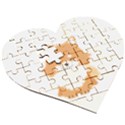 Pomeranian T-shirtwhite Look Calm Pomeranian 13 T-shirt Wooden Puzzle Heart View3