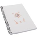 Pomeranian T-shirtwhite Look Calm Pomeranian 34 T-shirt 5.5  x 8.5  Notebook View1