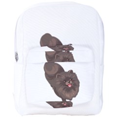 Pomeranian T-shirtwhite Look Calm Pomeranian 41 T-shirt Full Print Backpack by EnriqueJohnson