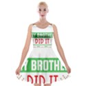 Funny Christmas Sweater T- Shirt Dear Santa My Brother Did It T- Shirt Velvet Skater Dress View1