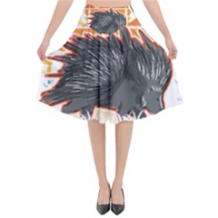 Porcupine T-shirtlife Is Better With Porcupines Porcupine T-shirt Flared Midi Skirt by EnriqueJohnson