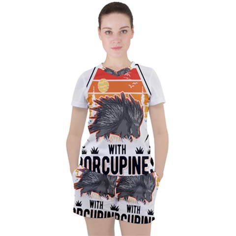 Porcupine T-shirtlife Is Better With Porcupines Porcupine T-shirt Women s T-shirt And Shorts Set by EnriqueJohnson