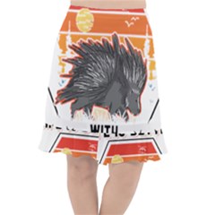 Porcupine T-shirtlife Is Better With Porcupines Porcupine T-shirt Fishtail Chiffon Skirt by EnriqueJohnson