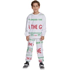 Funny Christmas Sweater T- Shirt Might As Well Sleep Under The Christmas Tree T- Shirt Kids  Sweatshirt Set by ZUXUMI