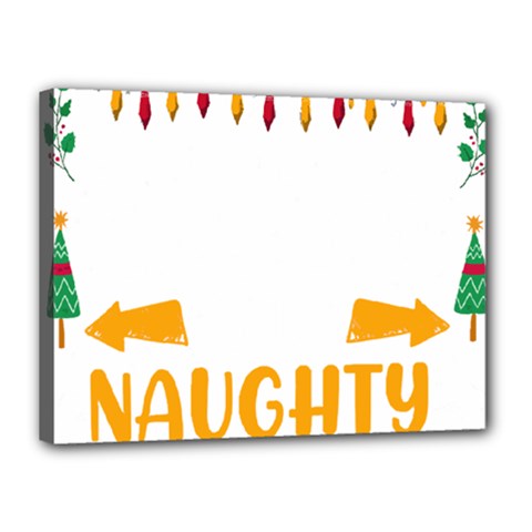 Funny Christmas T- Shirt Dear Santa They Are The Naughty Ones, Funny Christmas T- Shirt Canvas 16  X 12  (stretched) by ZUXUMI