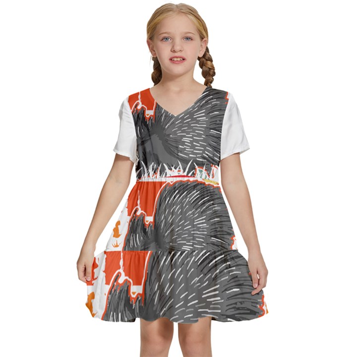 Porcupine T-shirtlife Would Be So Boring Without Porcupines T-shirt Kids  Short Sleeve Tiered Mini Dress