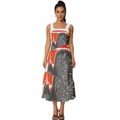 Porcupine T-shirtlife Would Be So Boring Without Porcupines T-shirt Square Neckline Tiered Midi Dress by EnriqueJohnson