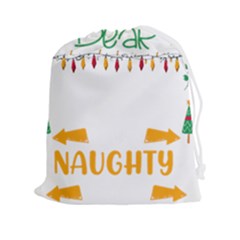 Funny Christmas T- Shirt Dear Santa They Are The Naughty Ones, Funny Christmas T- Shirt Drawstring Pouch (2xl) by ZUXUMI