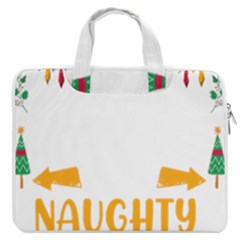 Funny Christmas T- Shirt Dear Santa They Are The Naughty Ones, Funny Christmas T- Shirt Macbook Pro 13  Double Pocket Laptop Bag