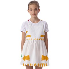 Funny Christmas T- Shirt Dear Santa They Are The Naughty Ones, Funny Christmas T- Shirt Kids  Short Sleeve Pinafore Style Dress by ZUXUMI