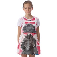 Porcupine T-shirtporcupine Girl T-shirt Kids  Short Sleeve Pinafore Style Dress by EnriqueJohnson