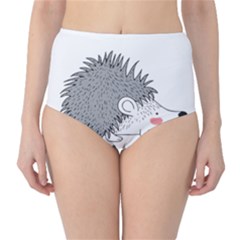 Porcupine T-shirtwhite Look Calm Porcupine 03 T-shirt Classic High-waist Bikini Bottoms by EnriqueJohnson