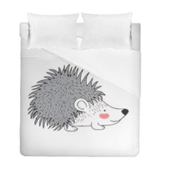 Porcupine T-shirtwhite Look Calm Porcupine 03 T-shirt Duvet Cover Double Side (full/ Double Size) by EnriqueJohnson