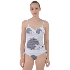 Porcupine T-shirtwhite Look Calm Porcupine 03 T-shirt Sweetheart Tankini Set by EnriqueJohnson