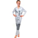 Porcupine T-shirtwhite Look Calm Porcupine 03 T-shirt Kids  Satin Long Sleeve Pajamas Set View1