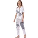 Porcupine T-shirtwhite Look Calm Porcupine 03 T-shirt Kids  Satin Short Sleeve Pajamas Set View1