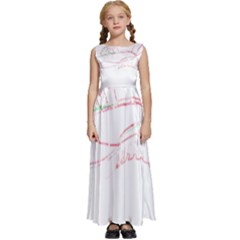 Funny Momments T- Shirt I Walk Around Like Everything’s Fine, But Deep Down, Inside My Shoe, My Sock Kids  Satin Sleeveless Maxi Dress by ZUXUMI