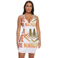 Gaming Controller Quote T- Shirt A Gaming Controller Quote Just Five More Minutes T- Shirt (1) Draped Bodycon Dress by ZUXUMI