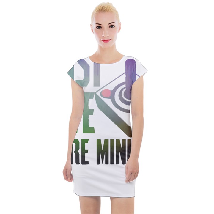 Gaming Controller Quote T- Shirt A Gaming Controller Quote Just Five More Minutes T- Shirt (2) Cap Sleeve Bodycon Dress