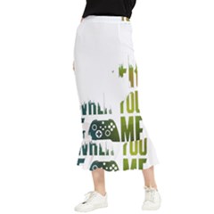 Gaming Controller Quote T- Shirt A Gaming Controller Quote Life Is Better When You Game T- Shirt (1) Maxi Fishtail Chiffon Skirt by ZUXUMI