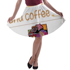 Quilting T-shirtif It Involves Coffee Quilting Quilt Quilter T-shirt A-line Skater Skirt by EnriqueJohnson