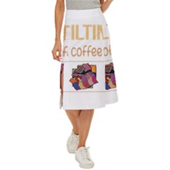 Quilting T-shirtif It Involves Coffee Quilting Quilt Quilter T-shirt Midi Panel Skirt