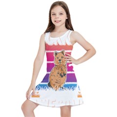 Quokka T-shirtbecause Quokkas Are Freaking Awesome T-shirt Kids  Lightweight Sleeveless Dress by EnriqueJohnson