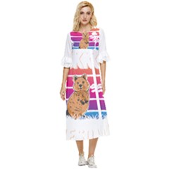 Quokka T-shirtbecause Quokkas Are Freaking Awesome T-shirt Double Cuff Midi Dress by EnriqueJohnson