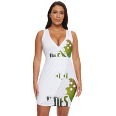 Gaming Controller Quote T- Shirt A Gaming Controller Quote Video Games T- Shirt (2) Draped Bodycon Dress by ZUXUMI