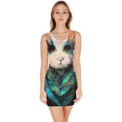 Rabbit T-shirtrabbit Watercolor Painting #rabbit T-shirt (1) Bodycon Dress by EnriqueJohnson